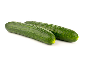  ucumbers on a white