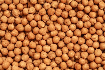 Close up of dried chickpea as background