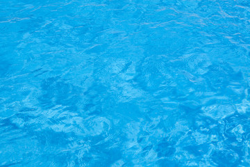 Blue ripped water in swimming pool