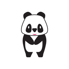 panda cartoon character vector
