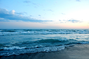 Fototapeta premium beautiful sunset on the beach