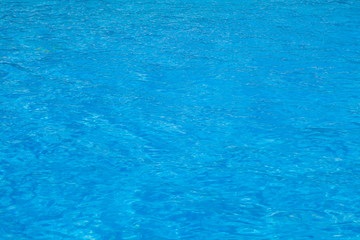 Blue ripped water in swimming pool