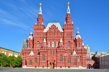 Fototapeta na wymiar Moscow. The building of the Historical Museum on Red square