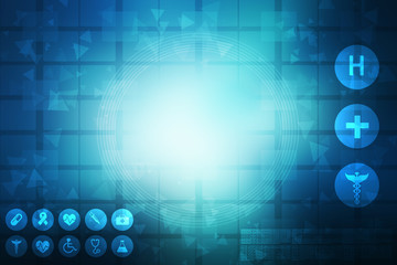 2D medical structure background
