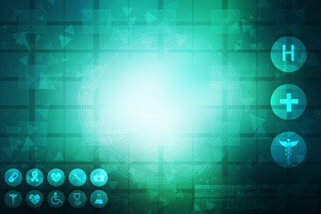 Fototapeta premium 2D medical structure background 