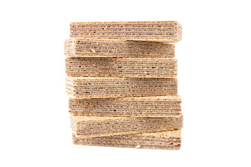 Wafers on a white background