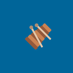 xylophone icon flat design