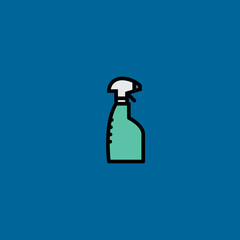 window cleaner icon flat design