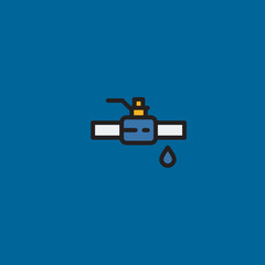 valve icon flat design