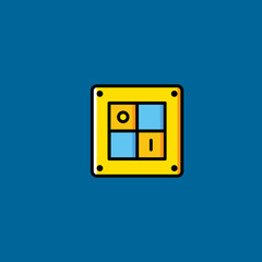 switch icon flat design