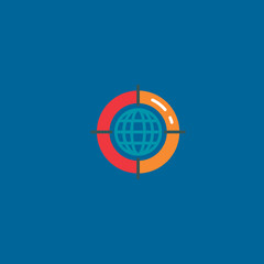 target icon flat design