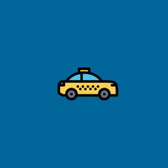 taxi icon flat design