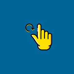Obraz premium tap icon flat design