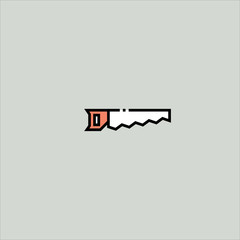 saw icon flat design