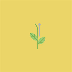 plant icon flat design