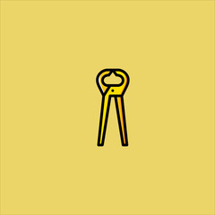 plier icon flat design