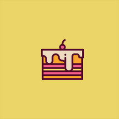 pie icon flat design