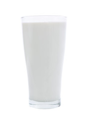 glass of milk isolated on white background