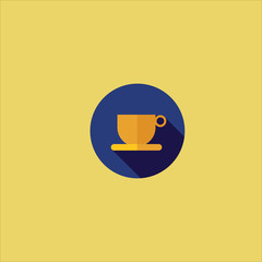 coffee cup icon flat design