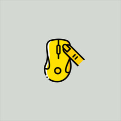 computer mouse icon flat design