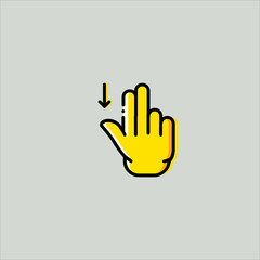 Obraz premium drag icon flat design