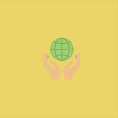 ecologism icon flat design