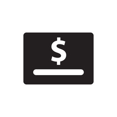 Obraz premium dollar card icon illustration