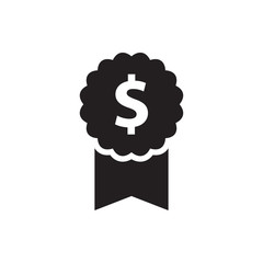 dollar award icon illustration