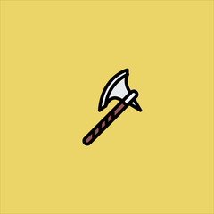 axe icon flat design