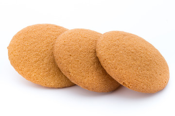 Cookies nuts on the  isolated on white background.