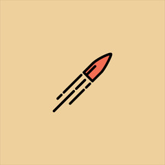 bullet icon flat design