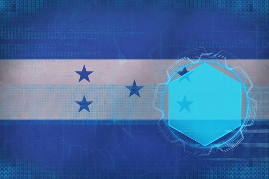 Honduras digital mockup. Electronic frame concept.