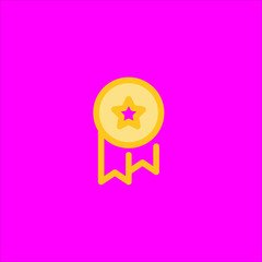 medal icon flat design
