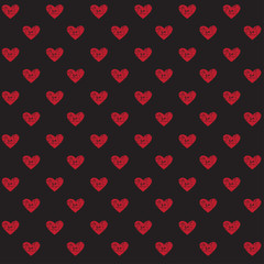 Fototapeta na wymiar Cute pattern for kids, girls and boys. Creative vector background is made up of hearts and flowers. It can be used to create prints, packaging, invitations, simple designs. Holiday packages.