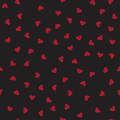 Cute pattern for kids, girls and boys. Creative vector background is made up of hearts and flowers. It can be used to create prints, packaging, invitations, simple designs. Holiday packages.