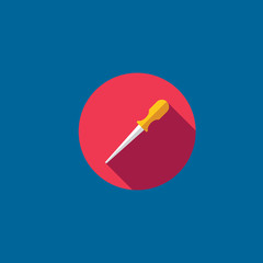 awl icon flat design