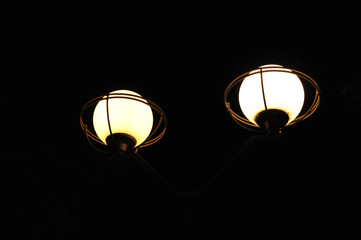 Street light in dark