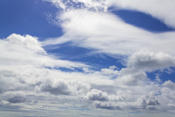 Fototapeta na wymiar Formation of Clouds
