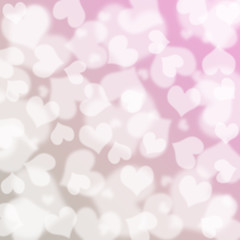 Heart bokeh background, Love concept