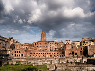 Fototapeta na wymiar Augustus forum in Rome, Italy