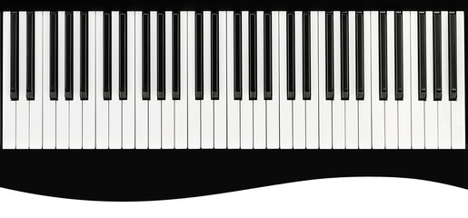Fototapeta premium Piano keys background