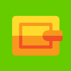 purse icon flat design