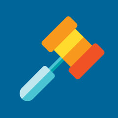 juding icon flat design