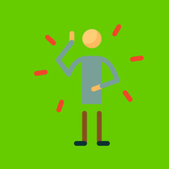 idea icon flat design