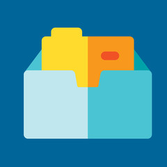 office material icon flat design
