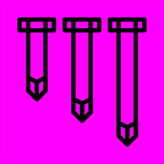 nails icon flat design