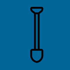 shovel icon flat design