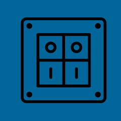 switch icon flat design