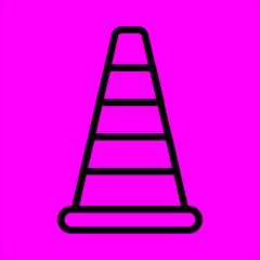 cone icon flat design