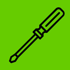 turn-screw icon flat design